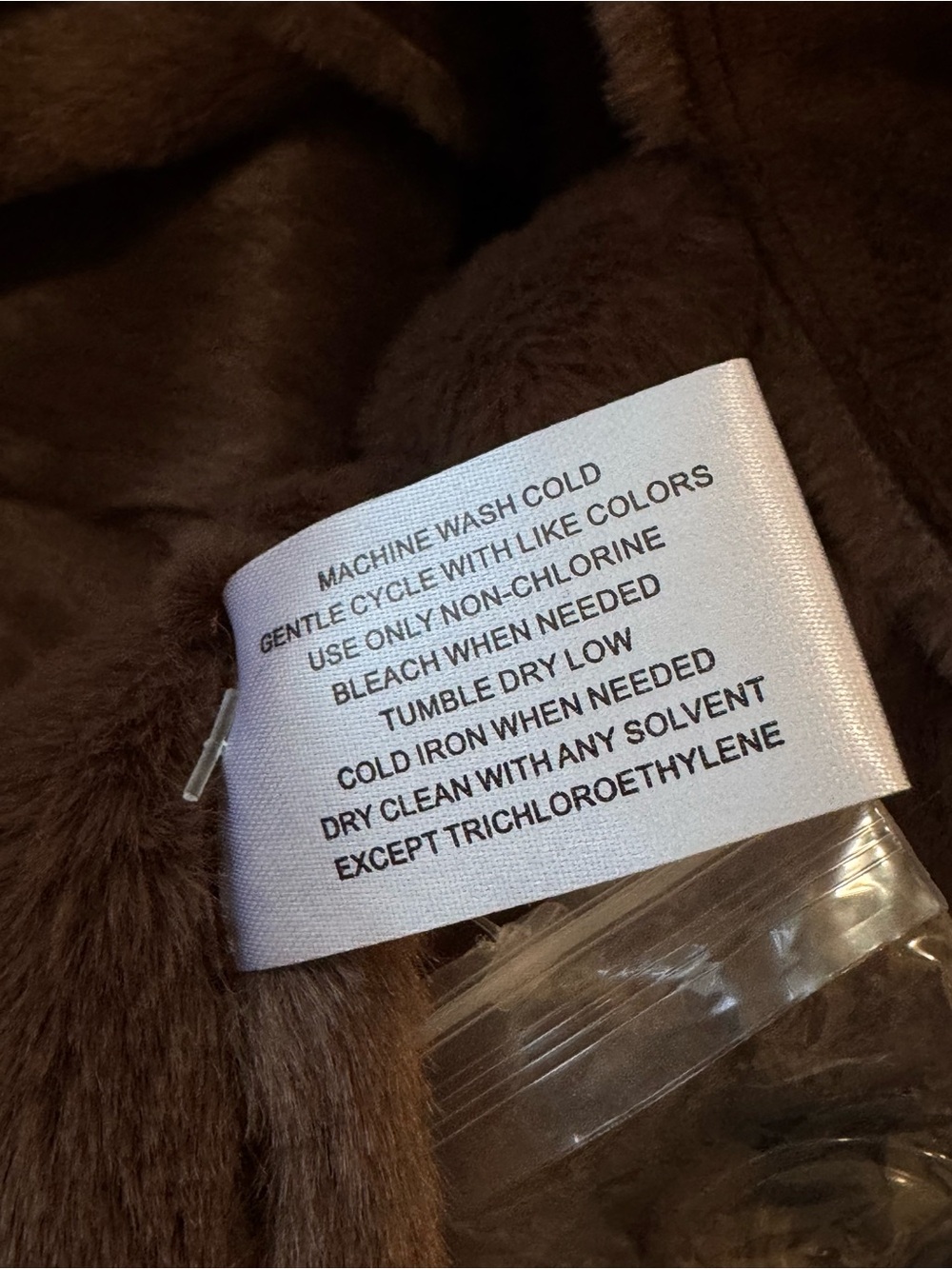 Gallery Faux Suede Faux Shearling Hooded Long Coat Brown XL NWT - Picture 10 of 13